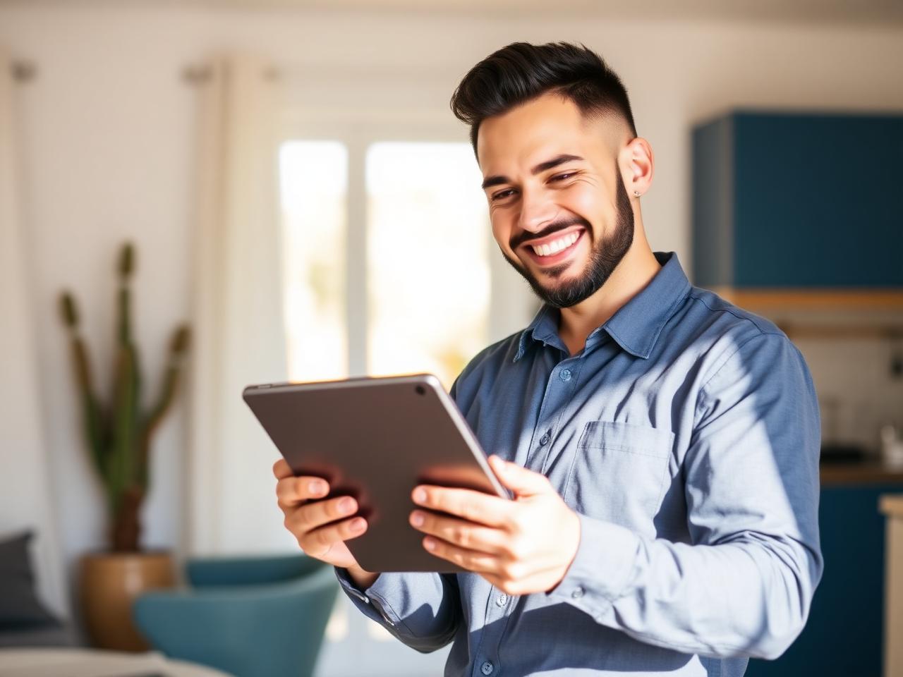 A homeowner on a live video call with an Ohana pro